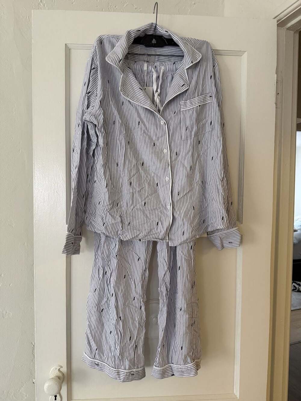 Rails Clara Pajama Set Small Pinstripe Lightning Bolt